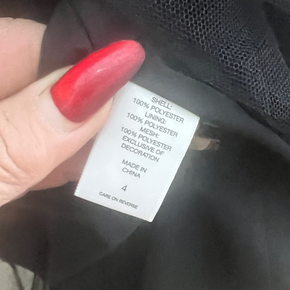 New York & Company Black Dress with Colorful Floral Design - Picture 9 of 10